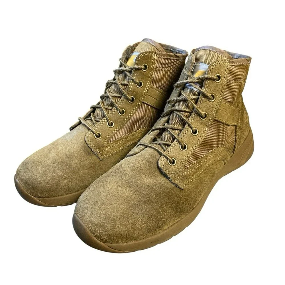 Carhartt FA5016-M Lightweight Sneaker Work Boots Men’s 9 M Coyote Suede 5” EH